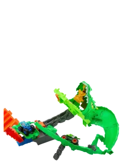 Monster Trucks Sharks vs. Dinos Dragon Destruction Playset & 2 Toy Trucks - Racerbaner