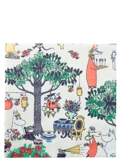 Moomin napkin Puutarhakutsut - Servietter