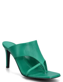 MULE SHOES EMERALD GREEN - Mules med hæle