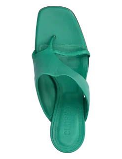 MULE SHOES EMERALD GREEN - Mules med hæle