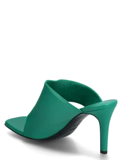 MULE SHOES EMERALD GREEN - Mules med hæle