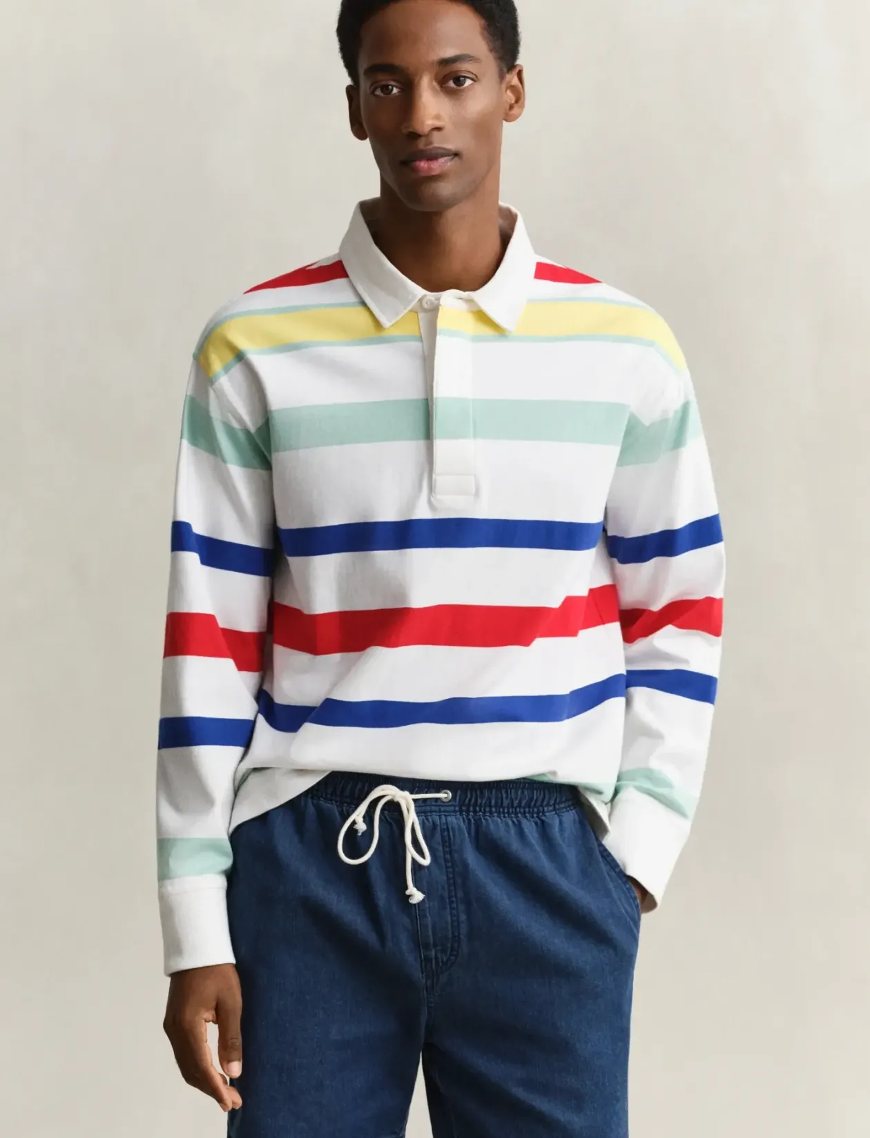 MULTI COLOR RUGGER - Langærmede