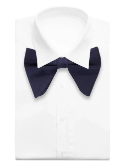 Navy Oversized Bow Tie - Butterflies