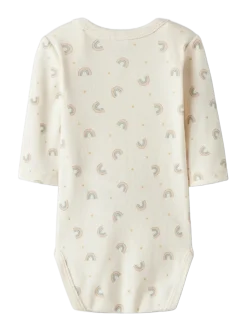 NBFBODY 3P LS JET RAINBOW NOOS - Langærmede bodyer