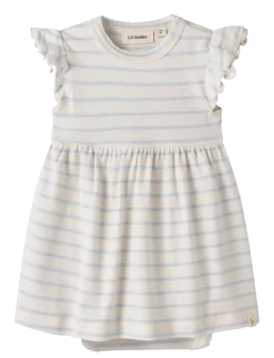 NBFGEO BER CAPSL LOOSE BODY DRESS LIL - Kortærmede