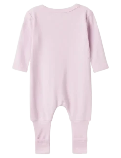 NBFNIGHTSUIT 2P ZIP FF JET DOT NOOS - One-sie