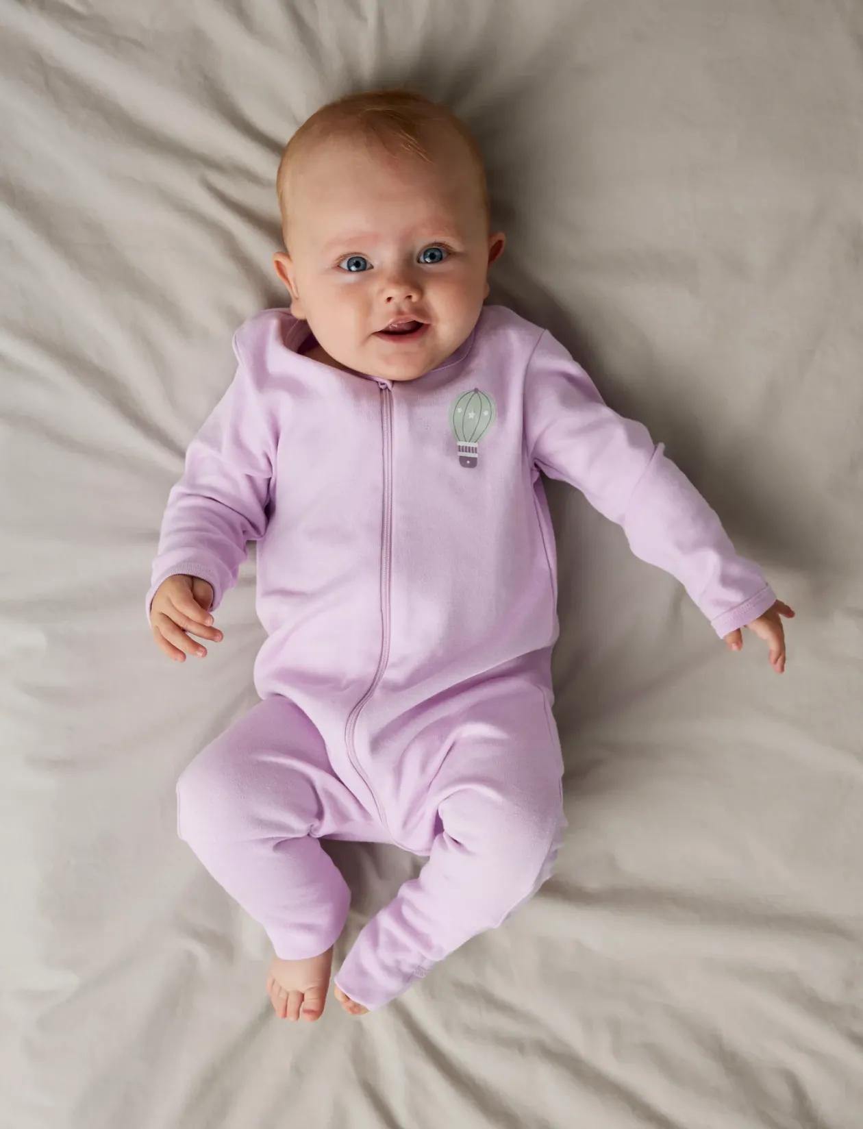 NBFNIGHTSUIT 2P ZIP FF JET DOT NOOS - One-sie