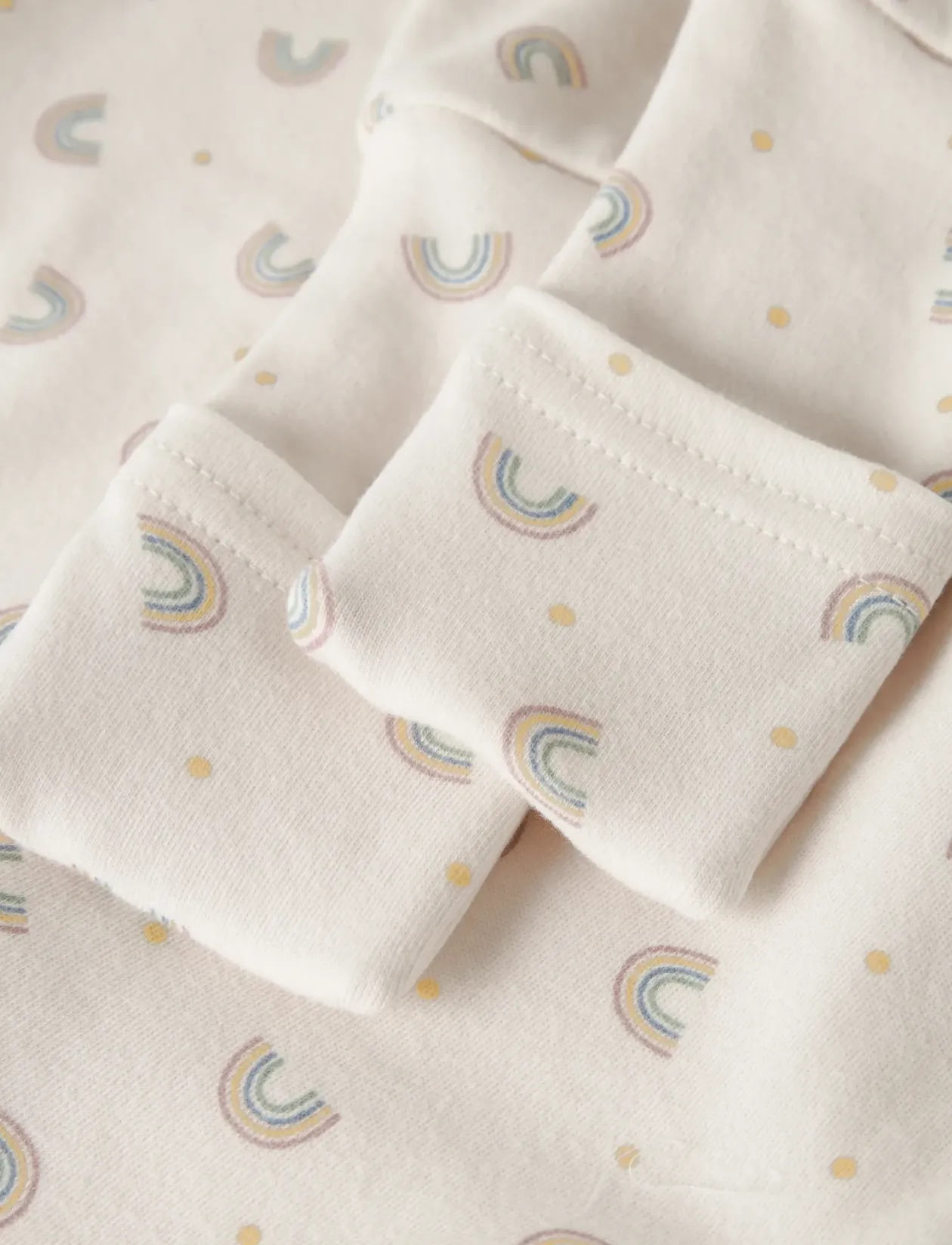NBFNIGHTSUIT ZIP FF JET RAINBOW NOOS - One-sie