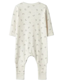 NBFNIGHTSUIT ZIP FF JET RAINBOW NOOS - One-sie