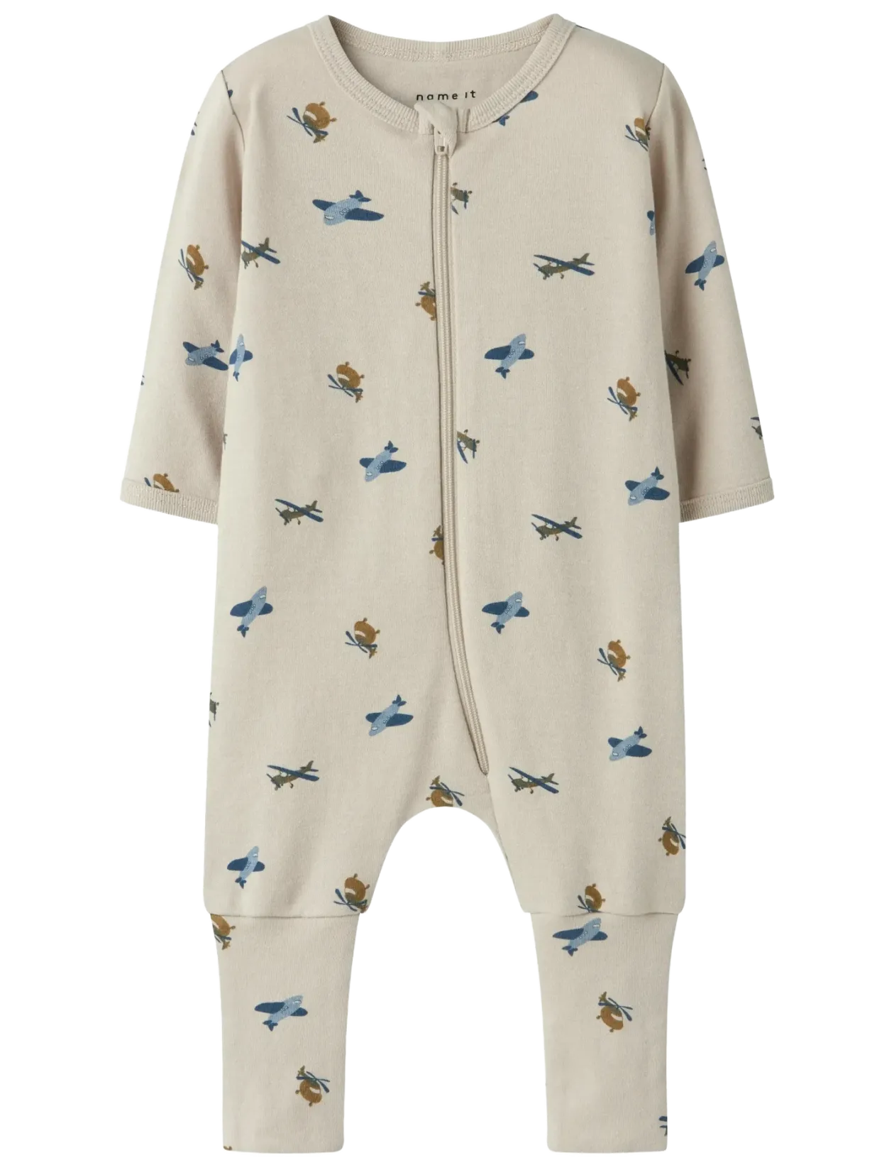 NBMNIGHTSUIT ZIP FF AIRPLANE NOOS - One-sie
