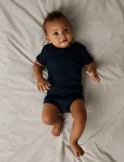 NBNBODY 3P SS SOLID RIB NOOS - Kortærmede bodyer