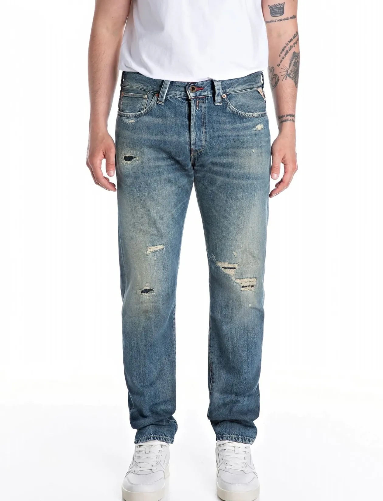 NEAAL Trousers SLIM Royal Eagle - Slim jeans