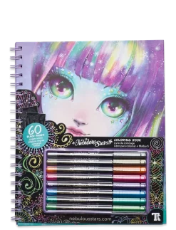 Nebulous Star Black Pages Coloring Book - Isadora - Male- & kreabøger