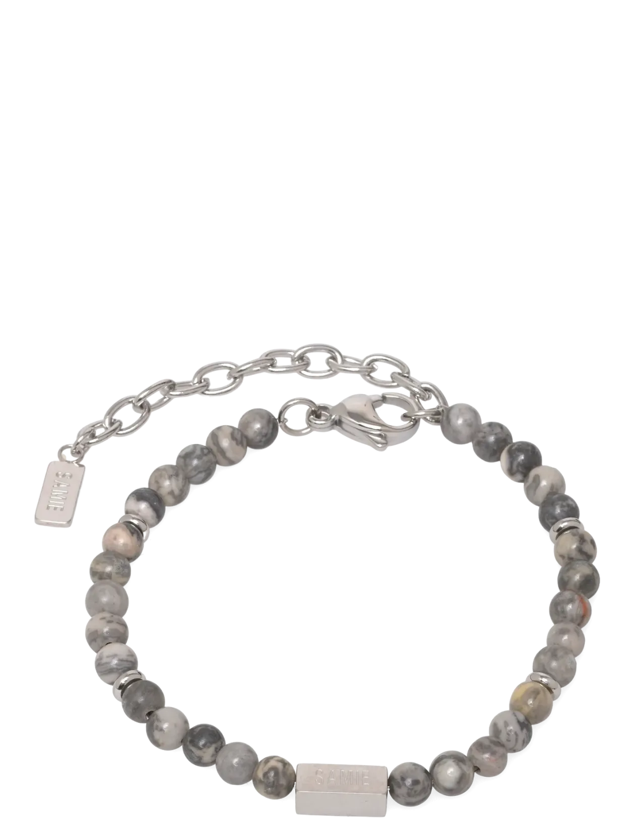 Neo - Bracelet with white/stone pearls - Armbånd