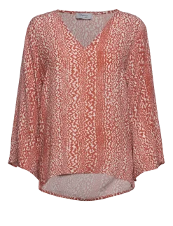 Nicole Crepe Blouse - Langærmede bluser