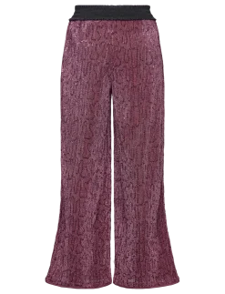 NKFRUNIC SEQUIN WIDE PANT - Bukser