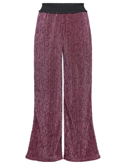 NKFRUNIC SEQUIN WIDE PANT - Bukser