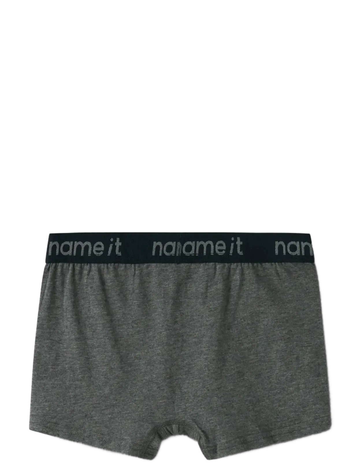 NKMBOXER 3P DARK GREY MEL SKULL NOOS - Underbukser