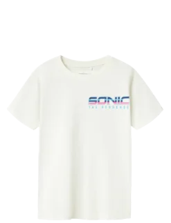 NKMMARCEL SONIC NREG SS TOP SKY - Kortærmede