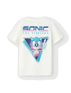 NKMMARCEL SONIC NREG SS TOP SKY - Kortærmede