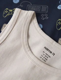 NKMTANK TOP 2P NAVY GAMER NOOS - Ærmeløse