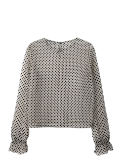 NLFFLEDOT LS O-NECK SHIRT - Bluser & Tunikaer