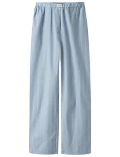 NLFHELLES POPLIN WIDE PANT - Bukser