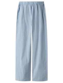 NLFHELLES POPLIN WIDE PANT - Bukser