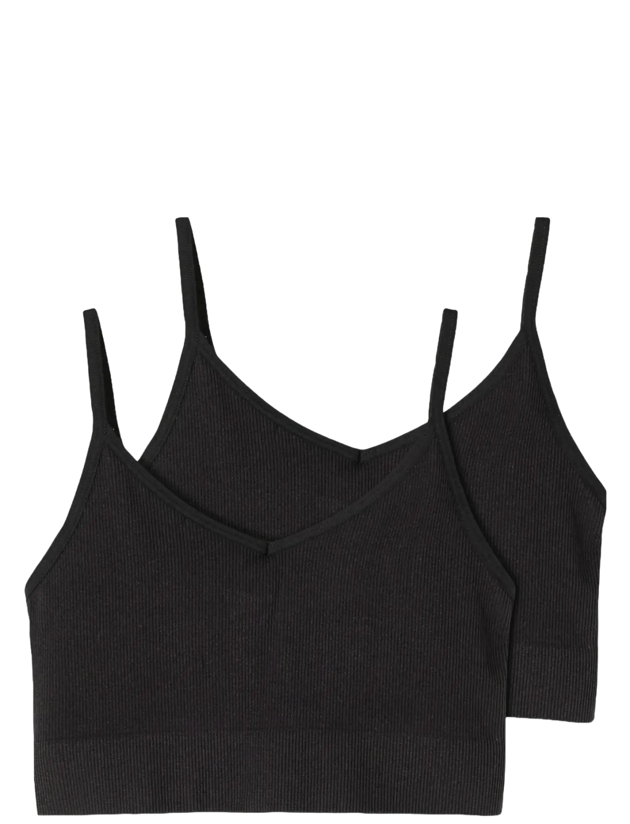 NLFKAILEY RIB BRALETTE 2PACK NOOS - Overdele