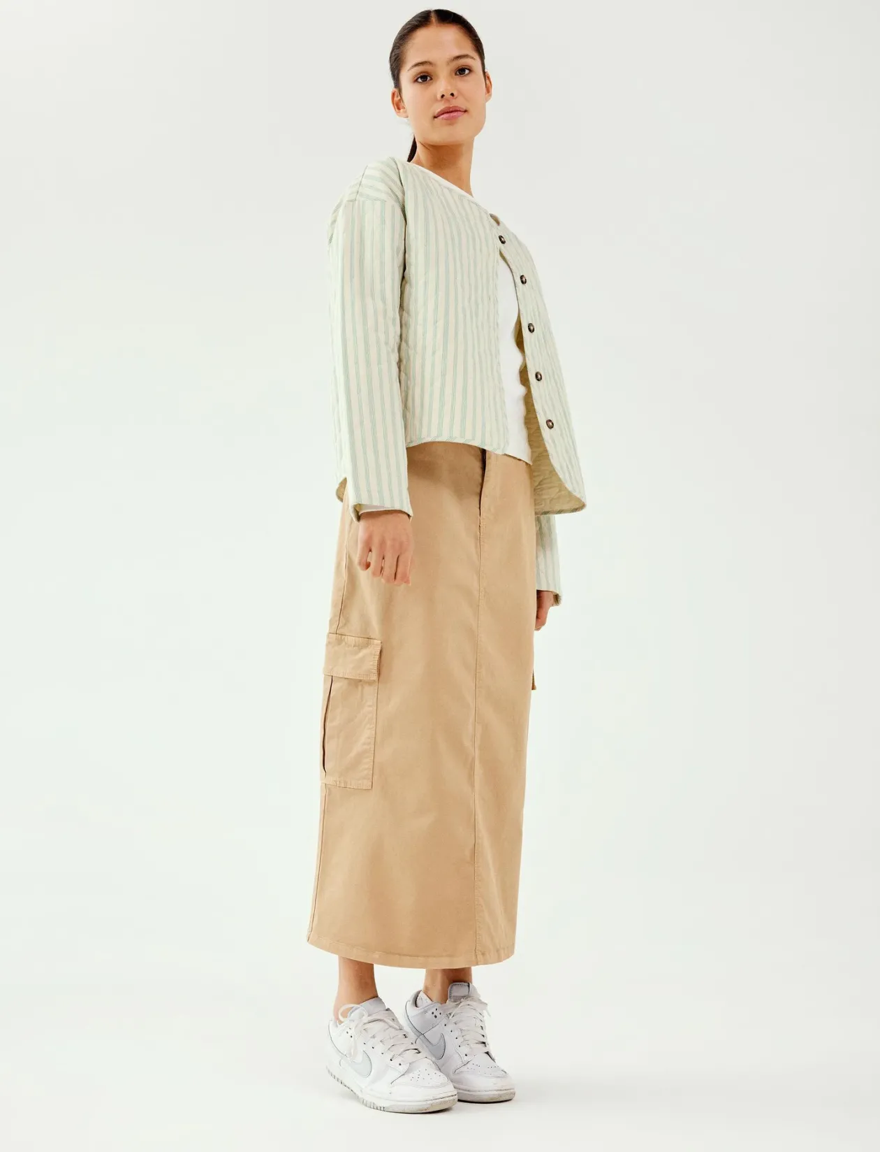 NLFTHILSE MIDI CARGO SKIRT - Maxi skirt