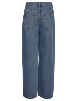 NMALEXA MW LOOSE JEANS FO055MB NOOS - Brede jeans
