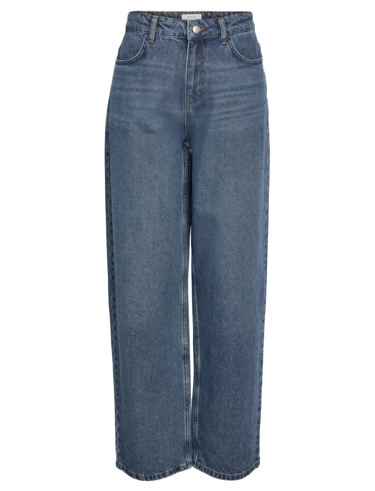 NMALEXA MW LOOSE JEANS FO055MB NOOS - Brede jeans