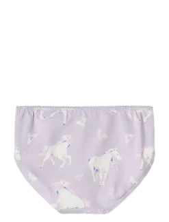 NMFBRIEFS 3P PASTEL LILAC HORSE NOOS - Trusser