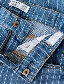 NMFROSE WIDE STRIPE JEANS 2224-NM F - Brede jeans