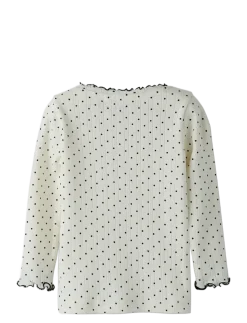 NMFTANIA LS SLIM TOP - Langærmede t-shirts