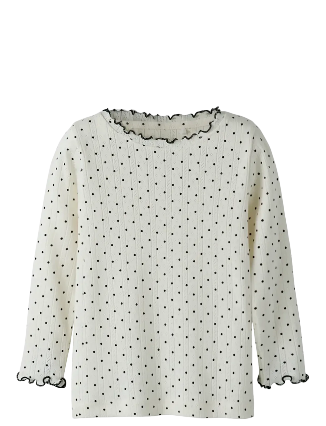 NMFTANIA LS SLIM TOP - Langærmede t-shirts