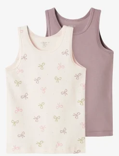 NMFTANK TOP 2P BARELY PINK BOW NOOS - Ærmeløse