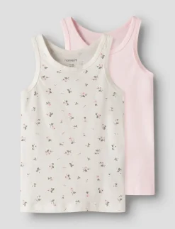 NMFTANK TOP 2P JET STREAM FLOWER NOOS - Ærmeløse