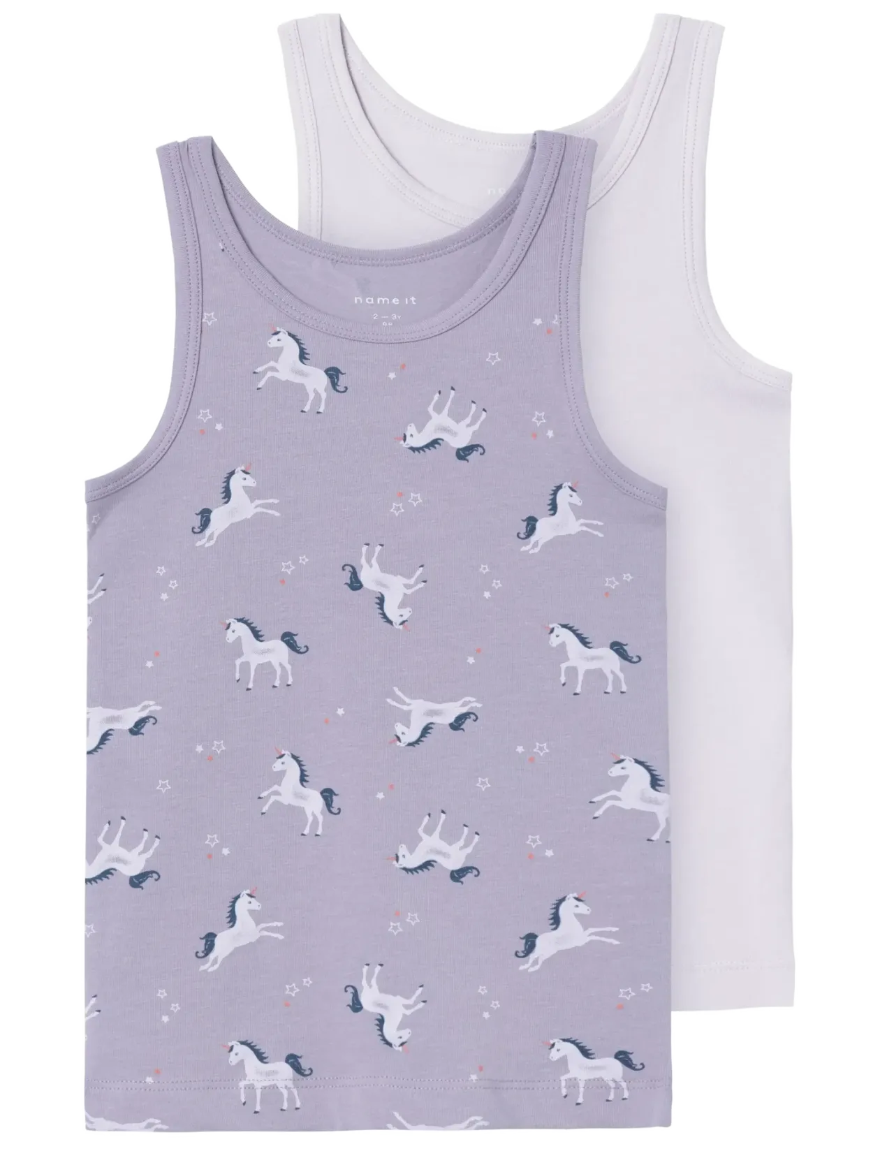 NMFTANK TOP 2P LAVENDER UNICORN NOOS - Overdele