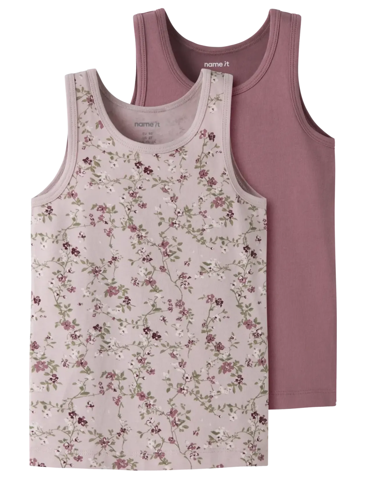NMFTANK TOP 2P VIOLETFLOWER NOOS - Overdele