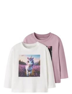 NMFVOTEA 2P LS NREG TOP - Langærmede t-shirts