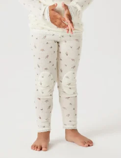 NMFWANG WOOL NEEDLE LEGGING NOOS - Leggings