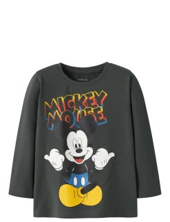 NMMDAZE MICKEY LS NREG TOP BOX WDI - Langærmede t-shirts