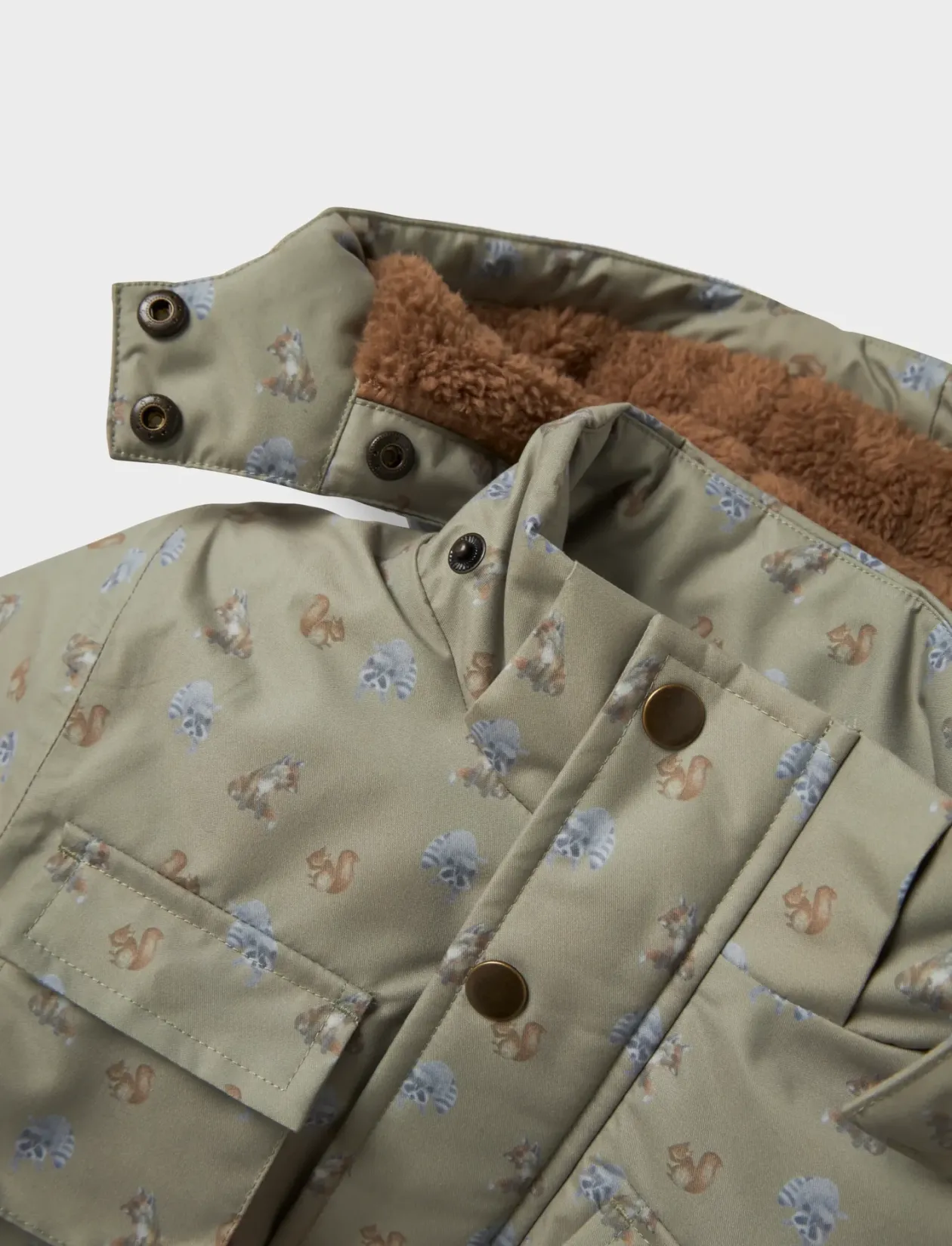 NMMLASNOW05 JKT AOP FO LIL - Vinterjakker