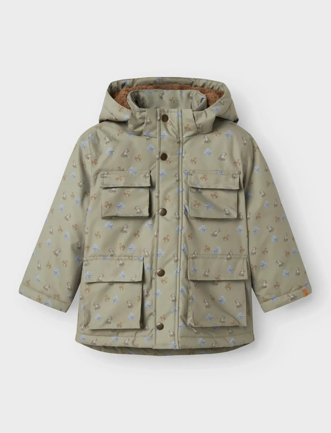 NMMLASNOW05 JKT AOP FO LIL - Vinterjakker