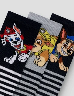 NMMMALBI PAW 3P SOCK CPLG - Børn