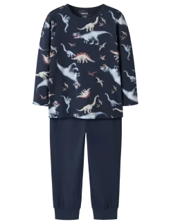 NMMNIGHTSET NAVY DINO NOOS - Sæt
