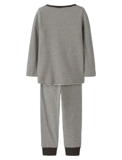 NMNNIGHTSET STRIPE RIB NOOS - Sæt