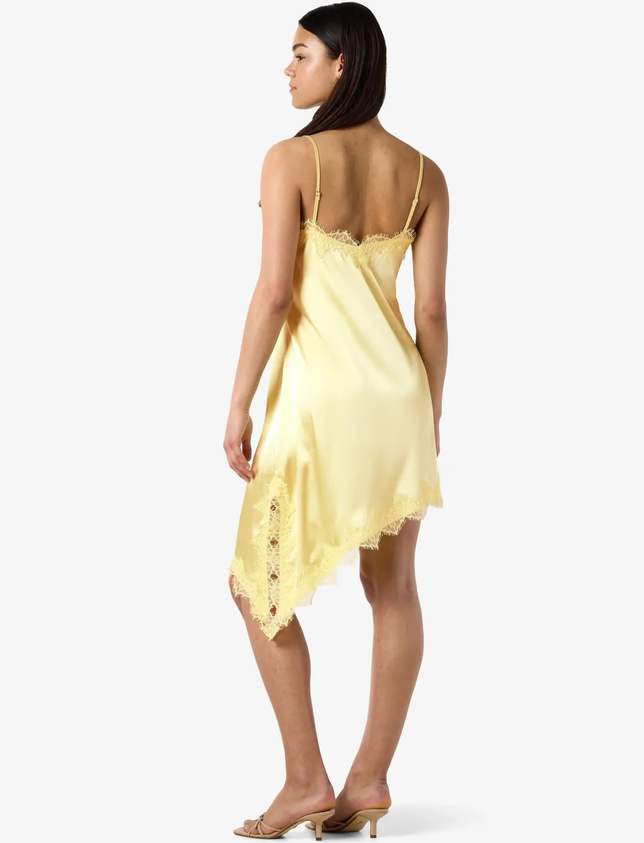 NMSOFIE S/L SATIN LACE DRESS /TNT8 - Korte kjoler