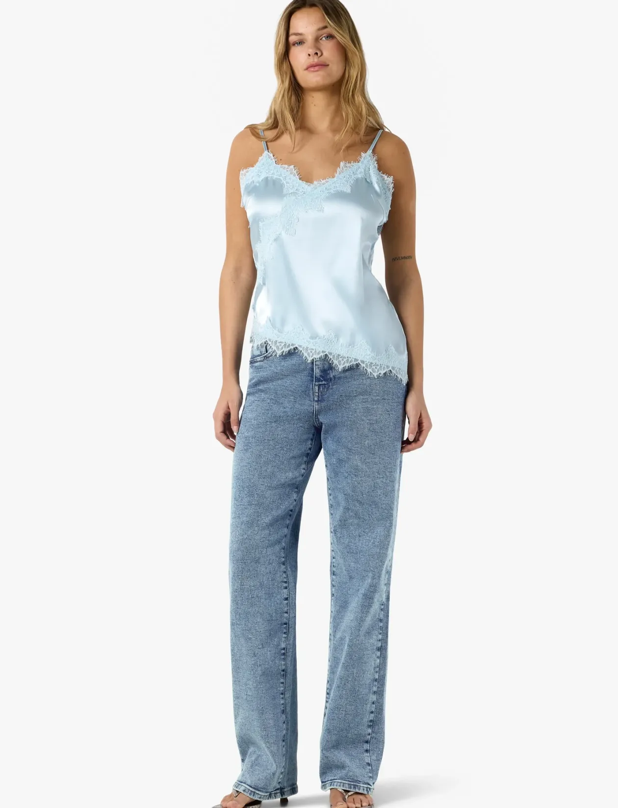 NMSOFIE S/L SATIN TOP /TNT8 - Ærmeløse toppe